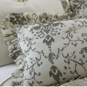 NWT Amity Home Riley Linen Blend Sham AMM2917 Size: Standard, Color: Gray/Ivory